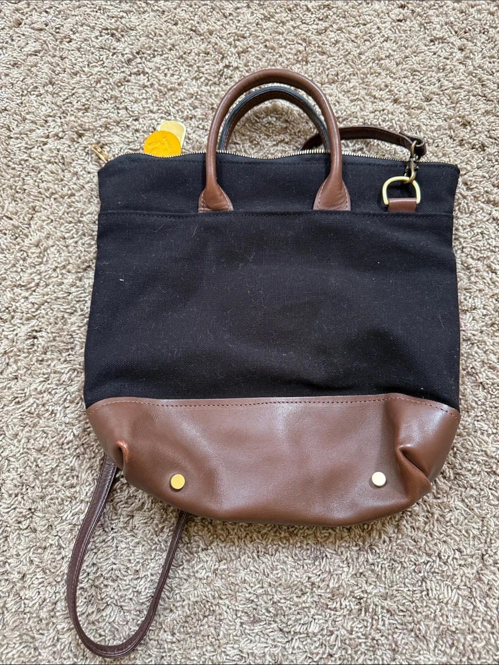 R. Riveter Otto Signature Tote (with replacement strap) and small zipper pouch